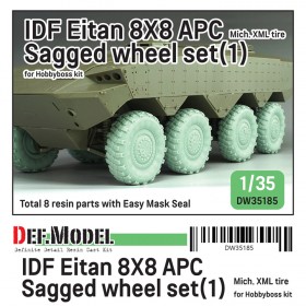 DW35185 IDF Eitan 8X8 APC Sagged wheel set- Mich.XML (for Hobbyboss 1/35 kit) 
