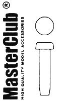 MC435025 Заклепка плоская (0,8 мм; установочное отверстие 0,6 мм)