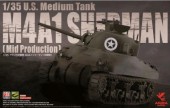 ASU35-010 1/35 U.S. Medium Tank M4A1 Sherman (Mid Production)