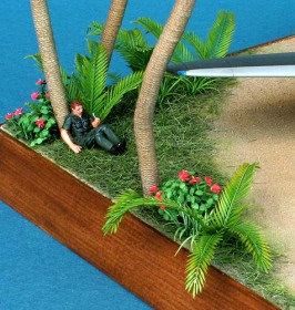 A-4-35 Hibiscus and Coconut palms (small)