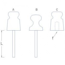 RB02433 Изолятор Type A ( L/f -4 mm)