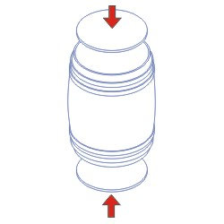 RB0331518 Бочка (H-18mm,R-15mm)