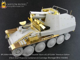 L35A027 1/35 15cm Shell Projectile Containers for WW II German Sd.Kfz.138/1 Ausf.M “Grille”