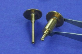 RB35A10 Railroad round buffer  set contains two buffers