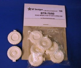 SPD106 BTR-70/80 roadwheels set#1 w/open hub