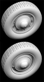 HSR 35080 Citroen 11 CV wheels - 2 types