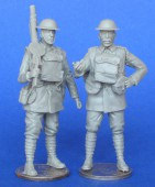 MCF35220 Английские солдаты.расчет пулемета Lewis. Первая Мировая Война. 2 фигуры