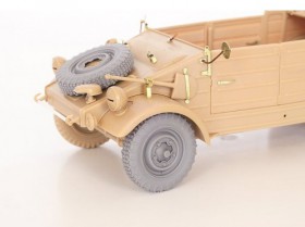 QWX-034 Kubelwagen wheels + spare wheel, Off-road tread 1