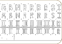 XT021 German Letters Small